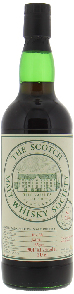 Longmorn - 1968 SMWS 7.25 Ginger chocolate and prunes 51.7% 1968