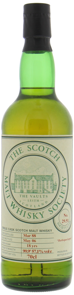 Laphroaig - 1988 SMWS 29.51 Barbequed apples 57.1% 1988