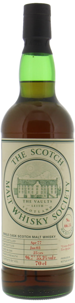 Ardmore - 1977 SMWS 66.14 Crème Brûlée and Tire Brûlée 55.3% 1977