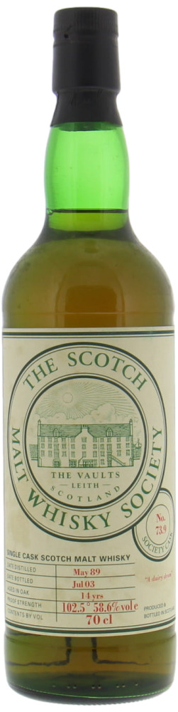 Aultmore - 1989 SMWS 73.9 A dairy dram 58.6% 1989