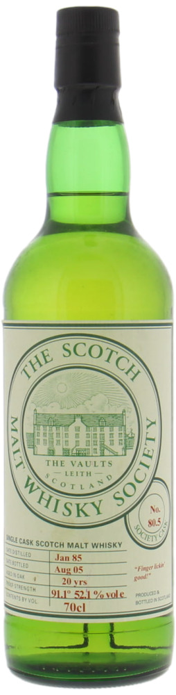 Glen Spey - 1985 SMWS 80.5 Finger lickin' good! 52.1% 1985