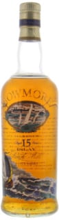 Bowmore - Mariner 15 Years Old Glass printed label with Seagulls and ship 43% NV