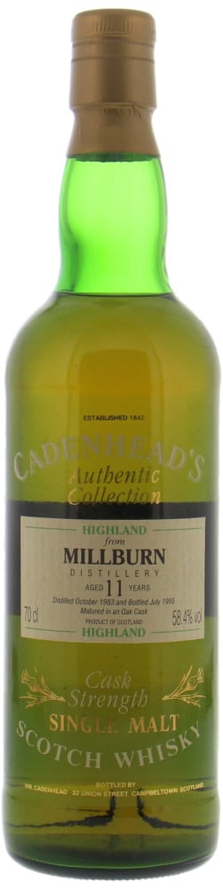 Millburn - 1983 Cadenhead's Authentic Collection 58.4% 1983