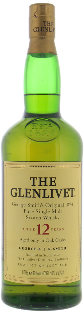 Glenlivet - 12 Years Old Pure Single Malt No Box 40% NV