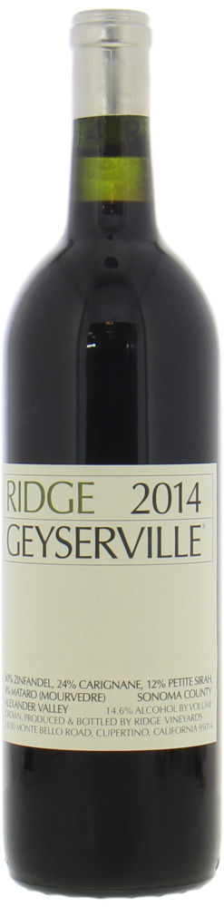 Ridge Vineyards - Geyserville 2014