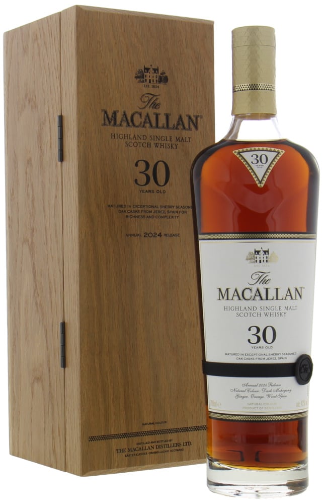 Macallan - 30 Years Old Sherry Oak Cask 2024 Release 43% NV