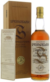 Springbank - 30 Years Old Millenium Limited Edtion 46% NV