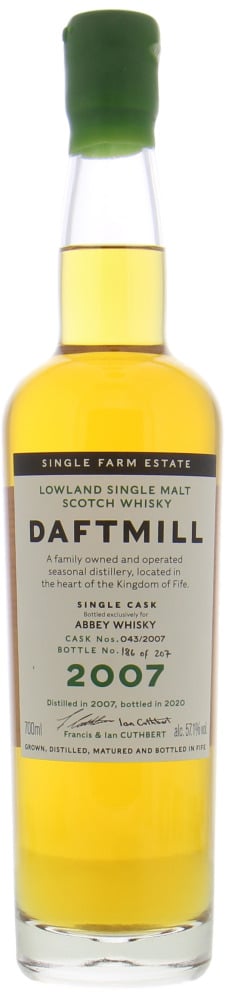 Daftmill - 12 Years Old Single For Abbey Whisky Cask 043/2007 57.1% 2007 10068