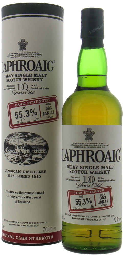 Laphroaig - 10 Years Old Cask Strength Batch #003 55.3% NV 10068