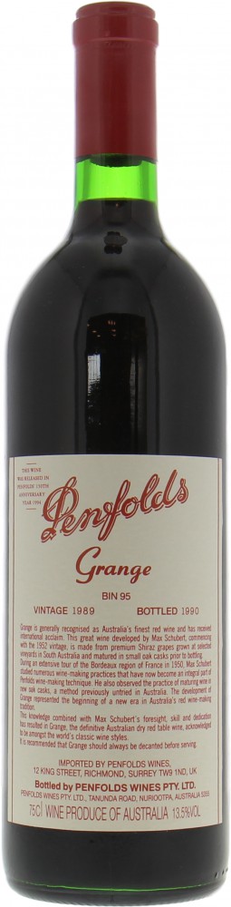 Penfolds - Grange 1989 From Original Wooden Case