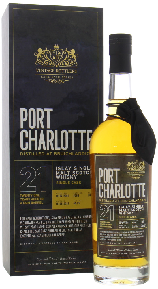 Bruichladdich - Port Charlotte 21 Years Old Cask 260 2001 10155