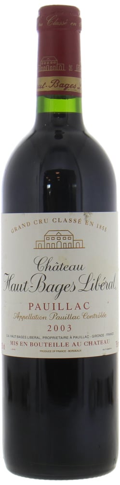 Chateau Haut Bages Liberal - Chateau Haut Bages Liberal 2003