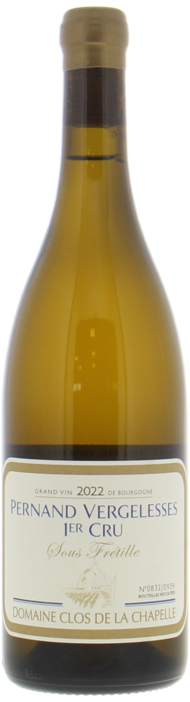 Domaine Clos de la Chapelle - Pernand Vergelesses 1er Cru Sous Fretille 2022