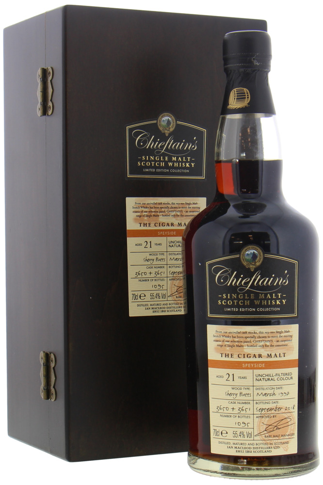 Mortlach - 21 Years Old The Cigar Malt Cask 3650-3651 1997 10158