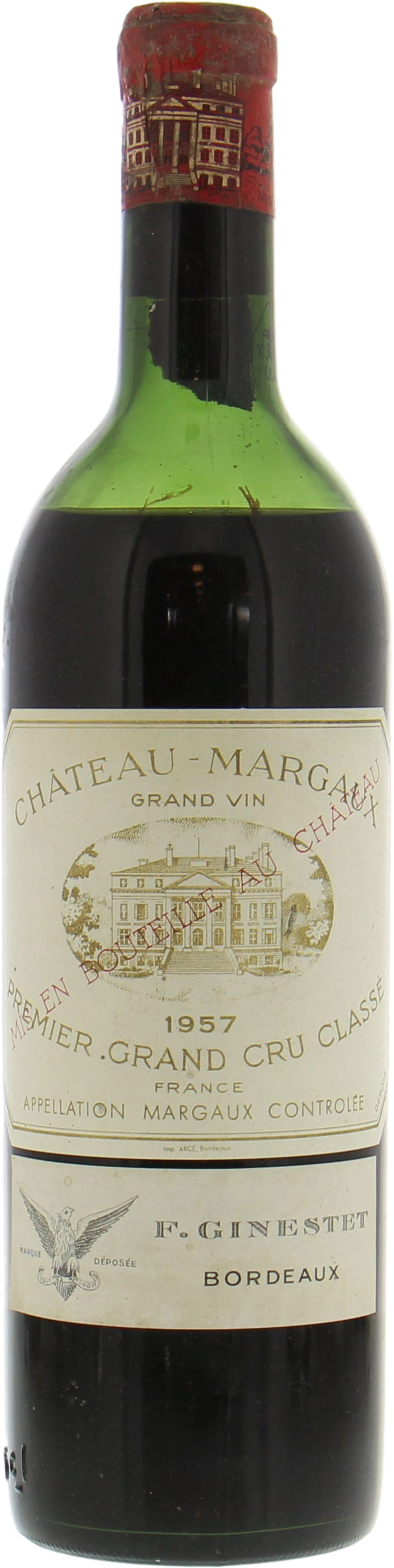 Chateau Margaux - Chateau Margaux 1957 Mid shoulder