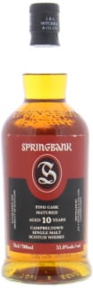 Springbank - 10 Years Old Sherry Fino Cask 55% 2015