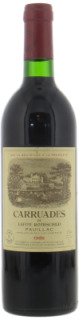 Chateau Lafite Rothschild - Carruades de Lafite Rothschild 1986