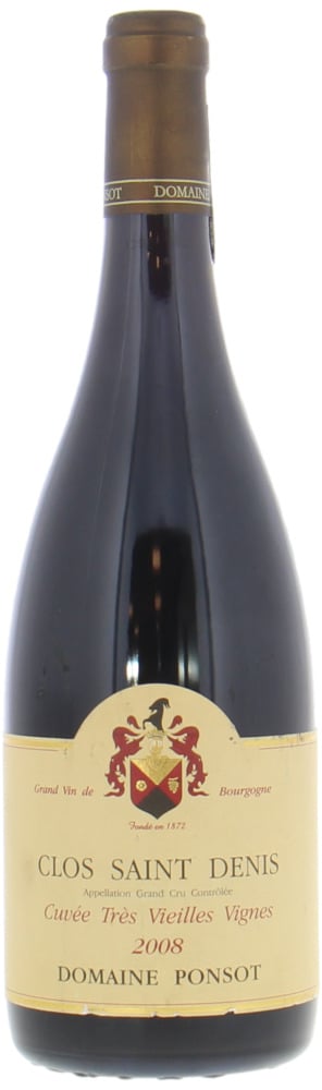 Domaine Ponsot - Clos Saint Denis cuvee Tres Vieille Vignes 2008