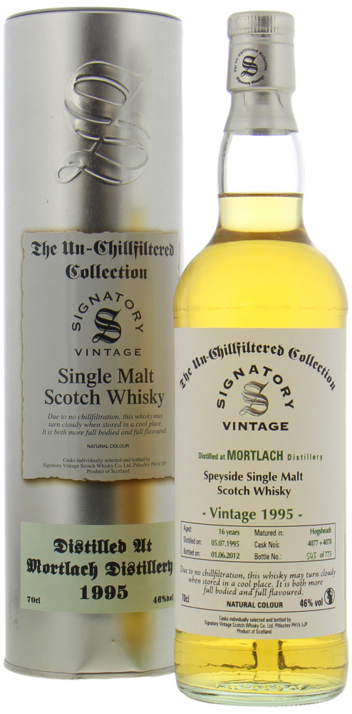 Mortlach - 16 Years Old Cask 4077 - 4078 1995
