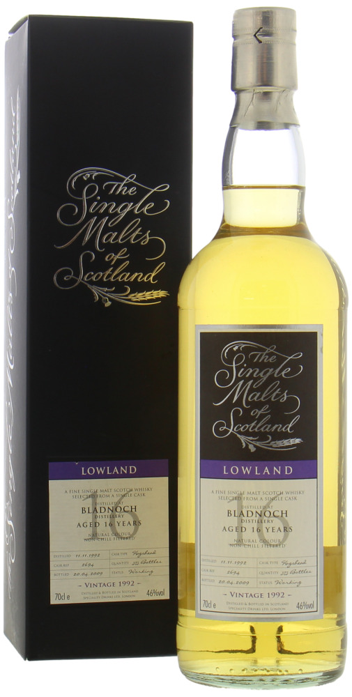 Bladnoch - 16 Years Old Cask 2694 1992
