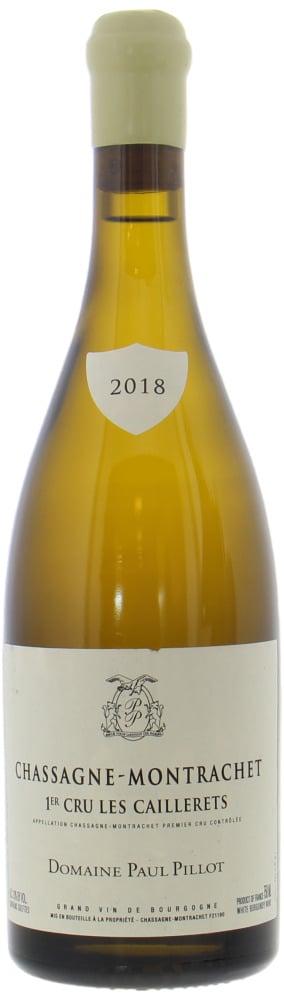 Paul Pillot - Chassagne Montrachet Les Caillerets  1er cru 2018