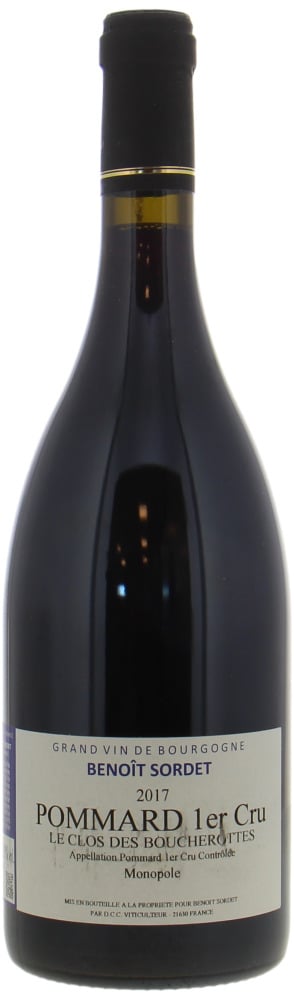 Benoit Sordet - Pommard Sordet Le Clos des Boucherottes Monopole 1er cru 2017