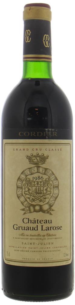 Chateau Gruaud Larose - Chateau Gruaud Larose 1986 10166
