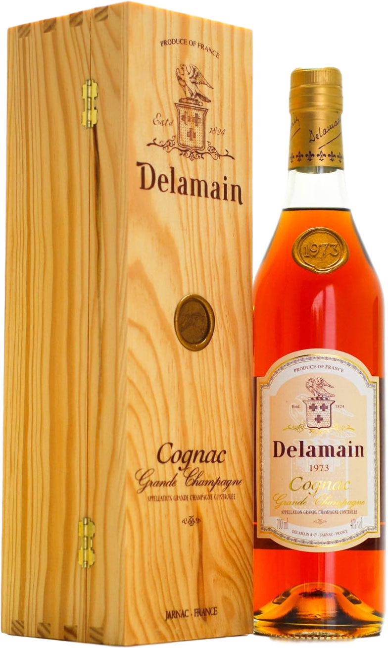 Delamain - Tres Belle Grande Champagne Cognac bottled 2012 1973 From Original Wooden Case