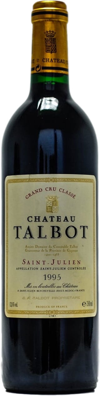 Chateau Talbot - Chateau Talbot 1995 From Original Wooden Case