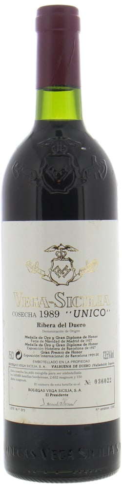 Vega Sicilia - Unico 1989 From Original Wooden Case