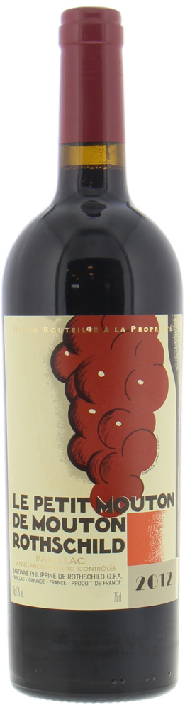 Chateau Mouton Rothschild - Le Petit Mouton de Mouton Rothschild 2012 From Original Wooden Case