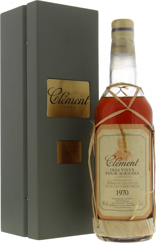 Clement - Tres Vieux Rhum Agricole 1970 44% 1970 In Original Wooden Case