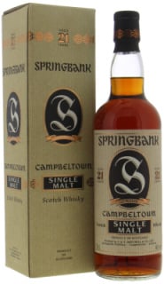 Springbank - 21 Years Old Label 46% NV