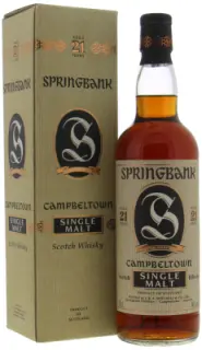 Springbank 21 Years Old Label 46% NV; | Buy Online | Best of Wines