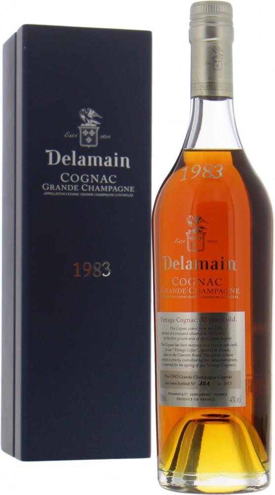 Delamain - Grande Champagne Cognac bottled 2013 1983 From Original Wooden Case