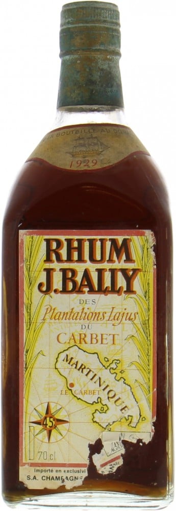 J. Bally Plantations Lajun du Carbet - Rhum J.Bally 1929 45% 1929 Nederlands