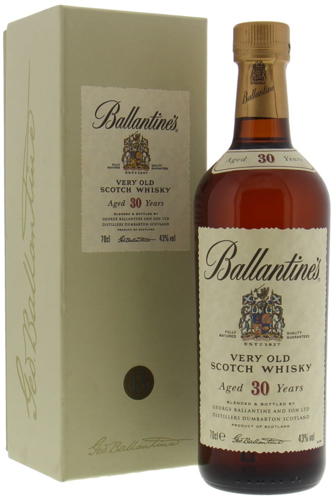 Ballantines 30 Years Old Very Old Scotch Whisky 43% NV (0.7 l