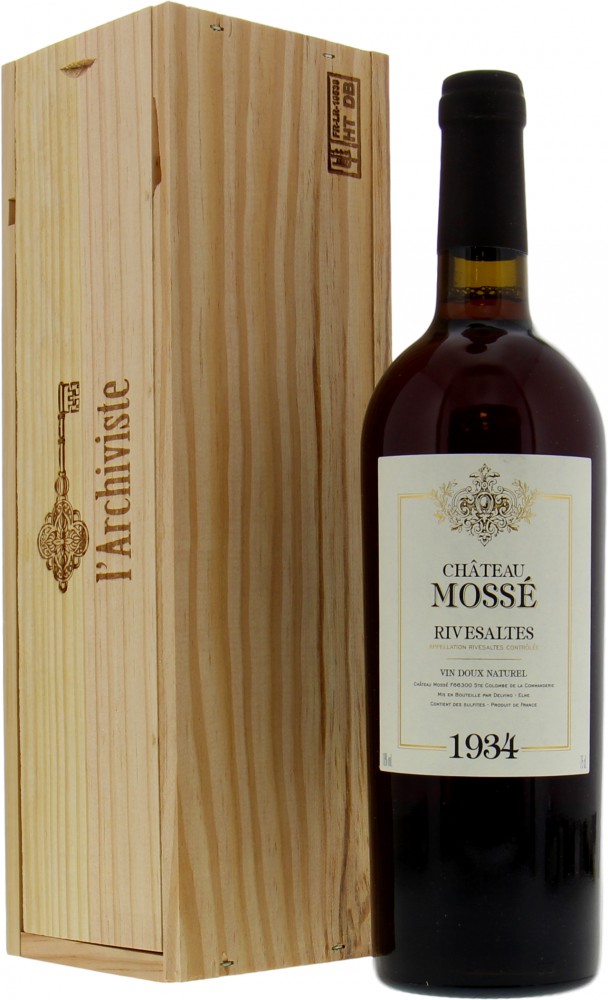 Chateau Mosse - Rivesaltes 1934 In OWC