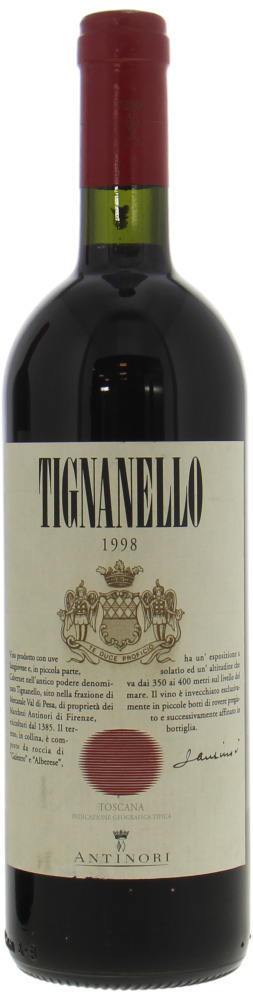 Antinori - Tignanello 1998 From Original Wooden Case