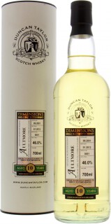 Aultmore - 10 Years Old Duncan Taylor Dimensions Batch 1 46% 2001