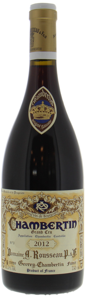 Armand Rousseau - Chambertin 2012 Bottle number digitally removed