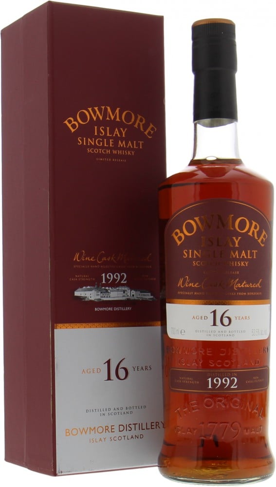 Bowmore - 16 Years Old 1992 Wine Cask 53.5% 1992 In Original Container