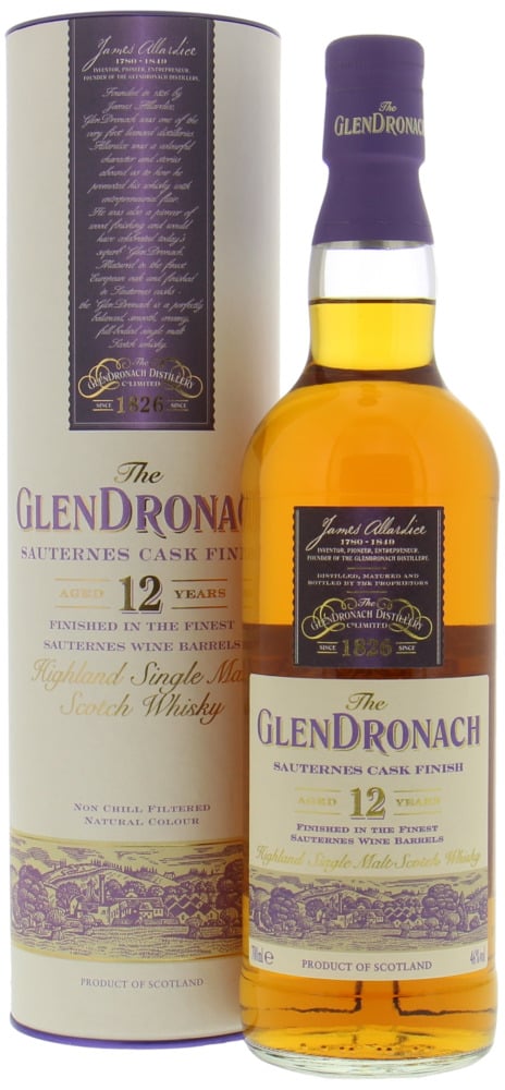 Glendronach - 12 Years Old Sauternes 46% NV In Original Container