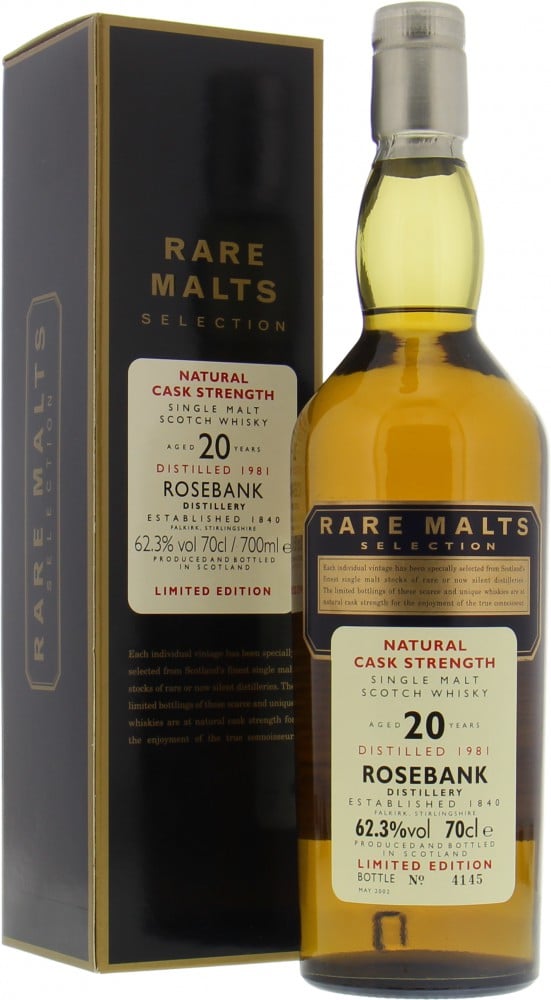 Rosebank - 20 Years Old Rare Malts Selection 62.3% 1981 In Original Container