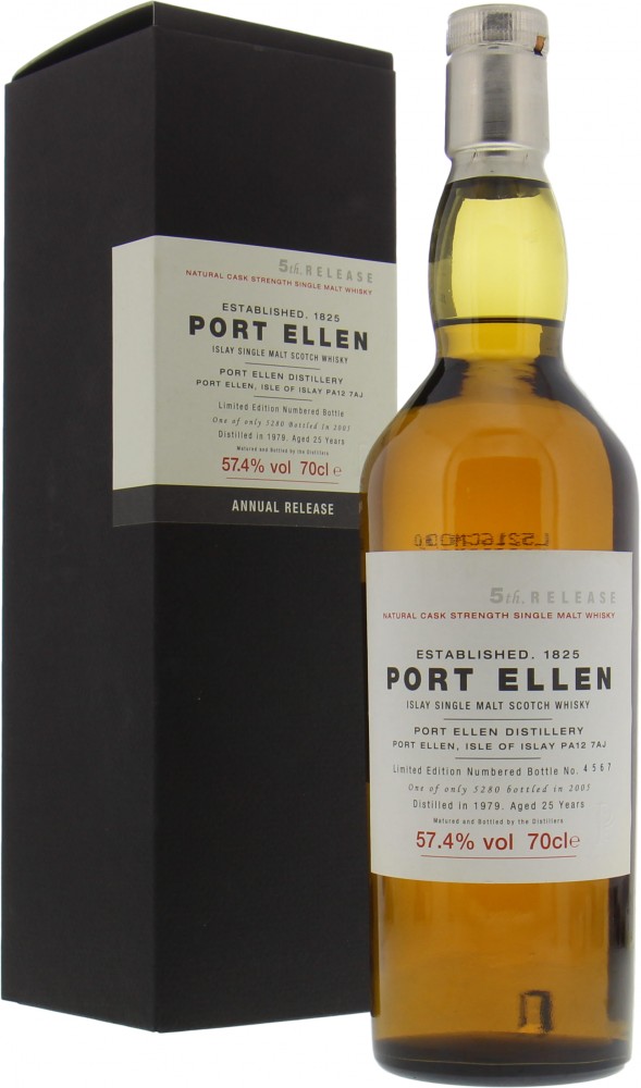 Port Ellen - 5th Annual Release 25 Years Old 57.4%, 1979 In Original Container