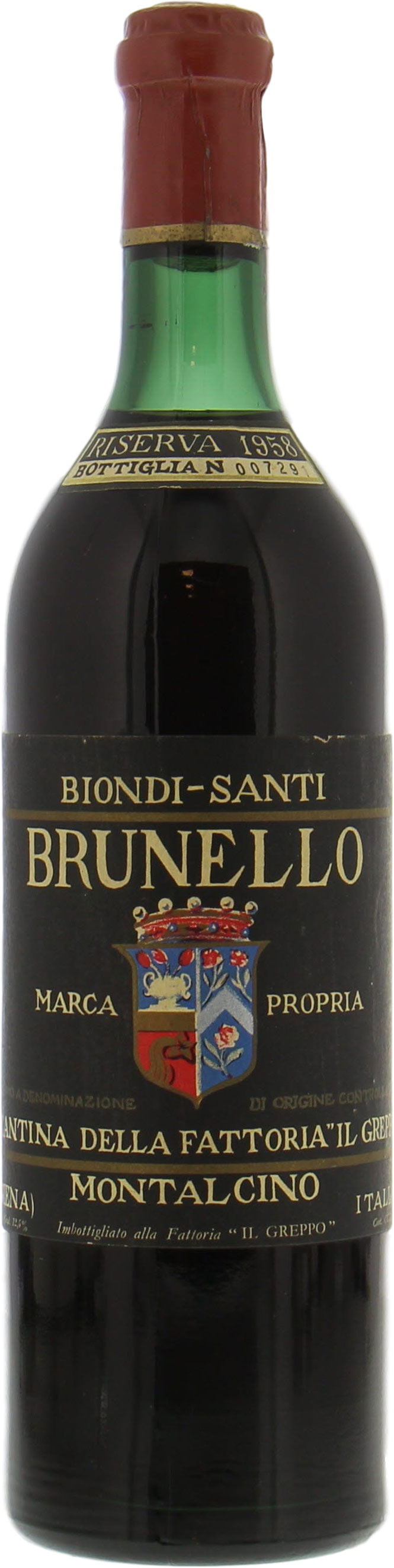 Biondi Santi - Brunello Riserva Greppo 1958 Top Shoulder