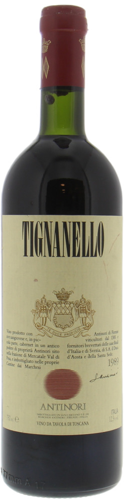 Antinori - Tignanello 1989 Perfect