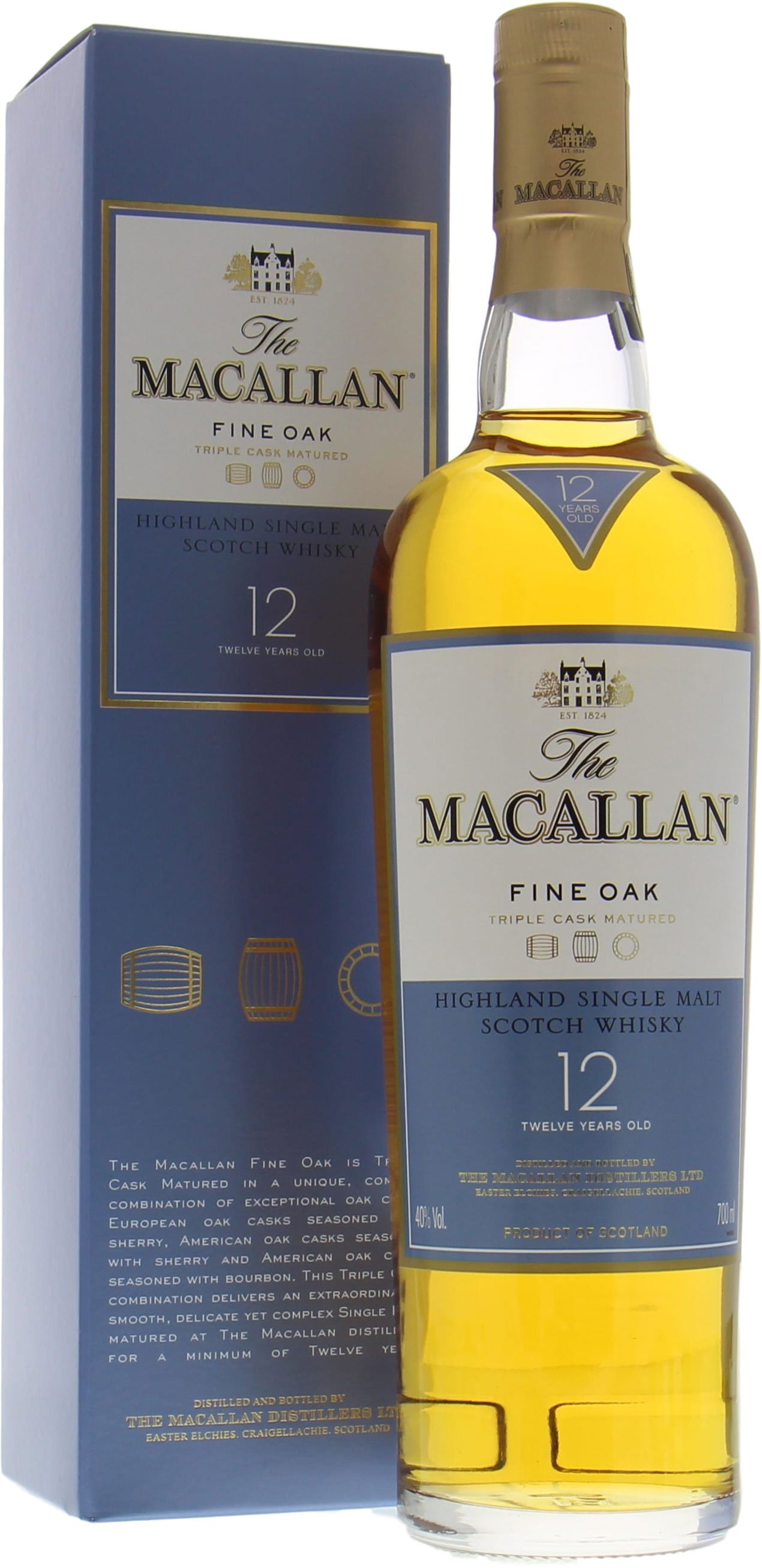 Macallan - 12 years Old Fine Oak 2012 40% NV