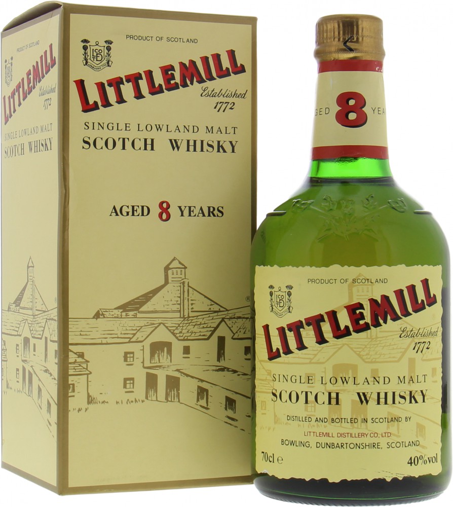 Littlemill - 8 Years Old Green Dumpy Gold Capsule 40% NV