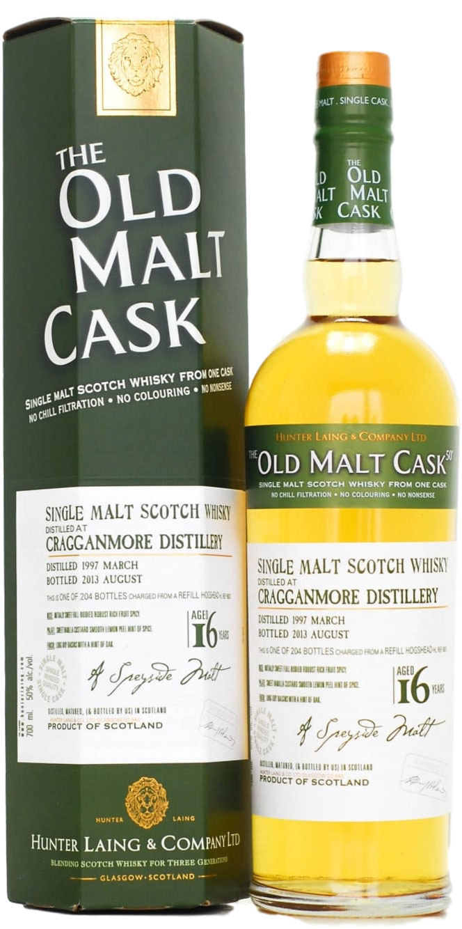 Cragganmore - 16 years Old Hunter Laing Old Malt Cask:HL9931  50% 1997 In Original Container